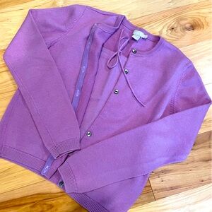 Preowned JCrew cardigan and matching tube top